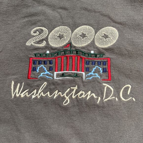 Vintage Washington DC 2000 Tourist Destination Embroidered T Shirt Unisex XL - Picture 2 of 5